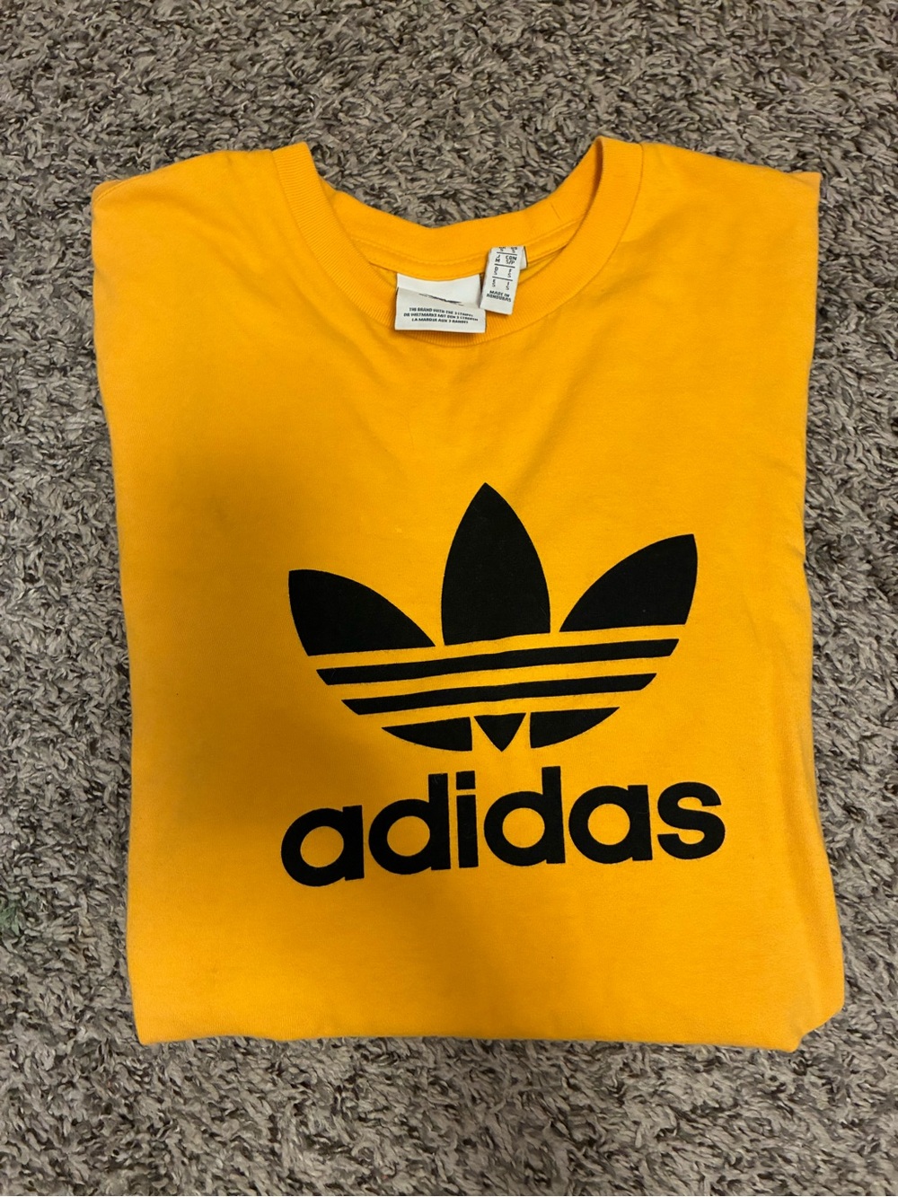 Adidas Tee in Golden Yellow